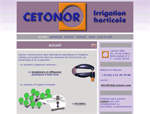 Tablet Screenshot of cetonor.com